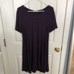 LUSH Navy Blue and Red Dress